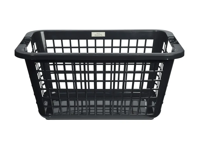 Wasmand rechthoek zwart gerecycled materiaal