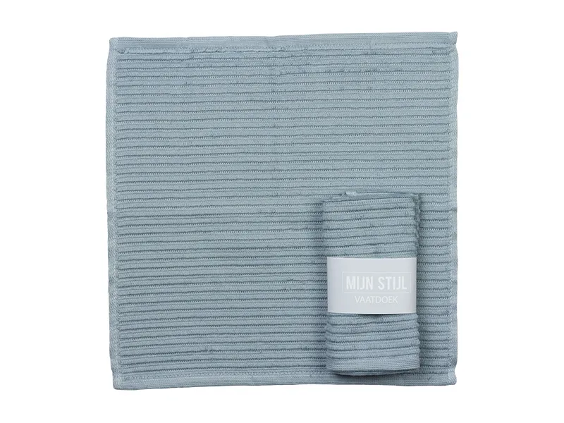 Vaatdoek licht blauw met banderol