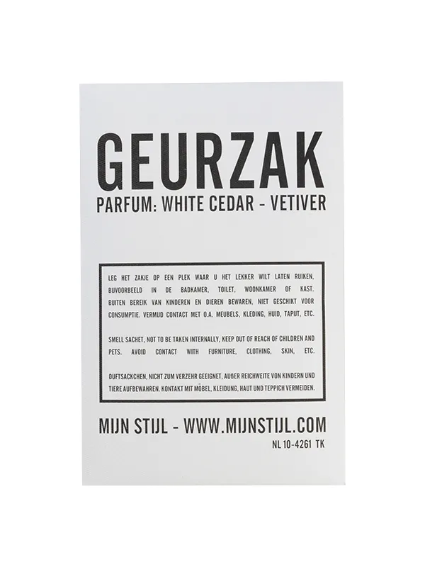 Geurzak White Cedar Vetiver