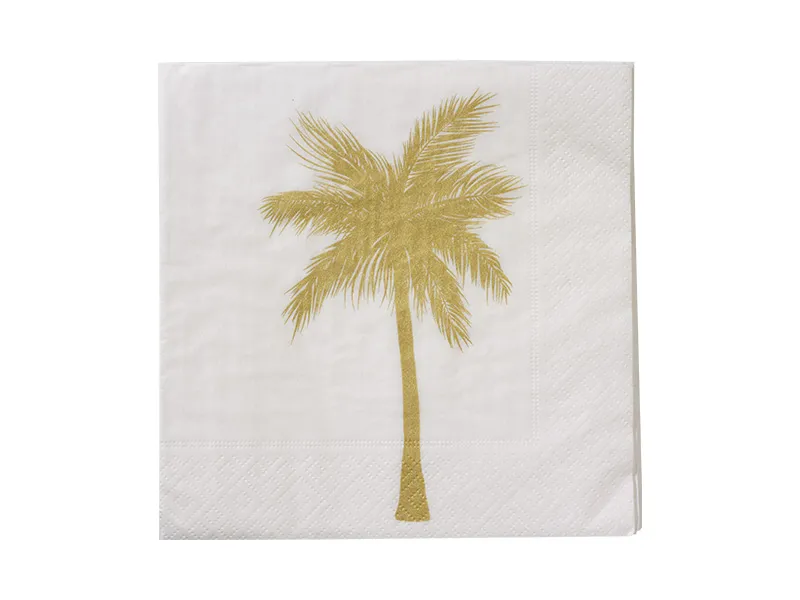 Servet Palmboom Goud