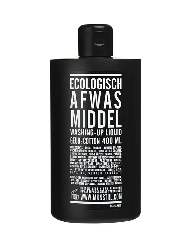 Afwasmiddel parfum Cotton 400 ml zwarte fles