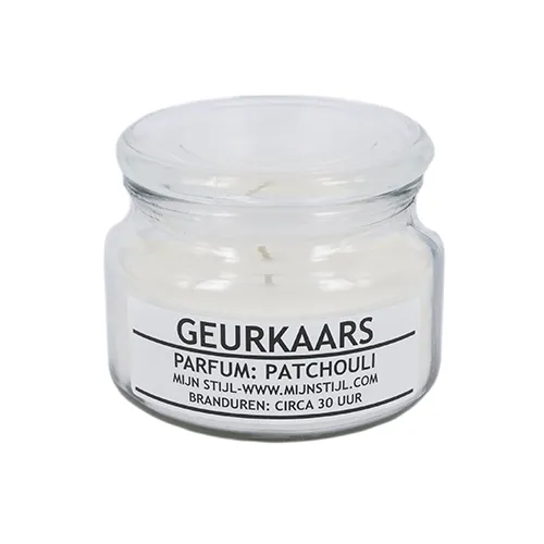 Geurkaars glas Patchouli soja-basis