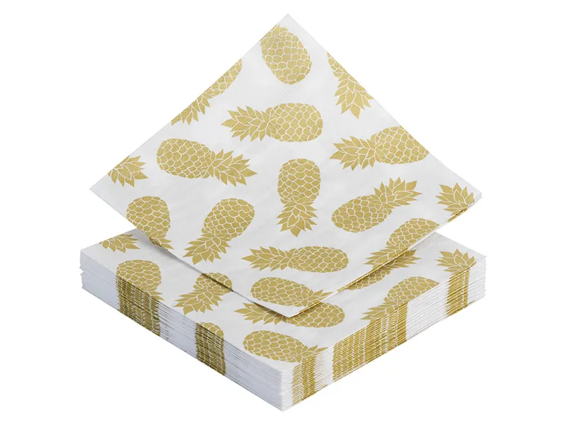 Servet Goudkleurige Ananas