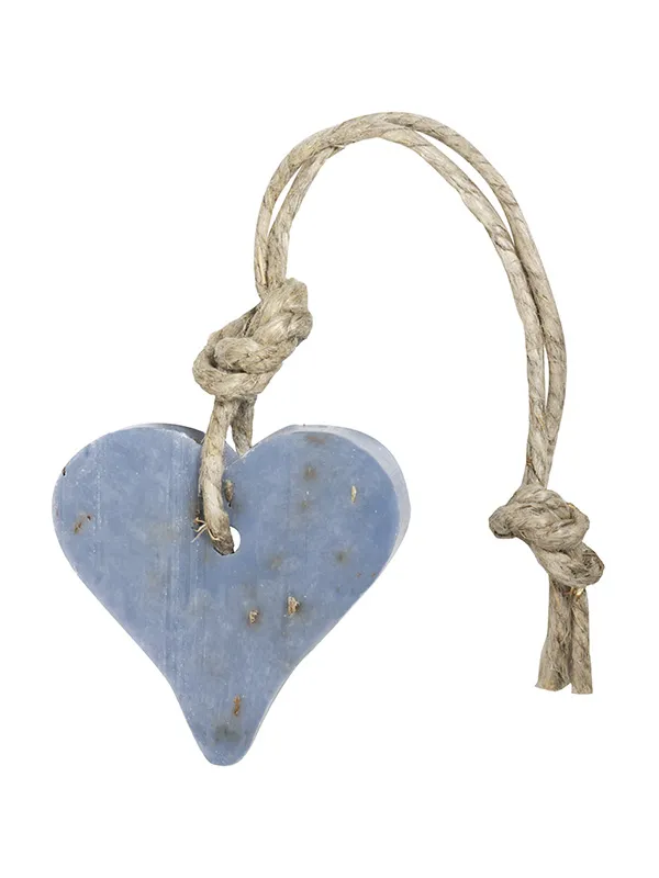 Hart 55 gram lila met lavendelbloesem, geur lavendel