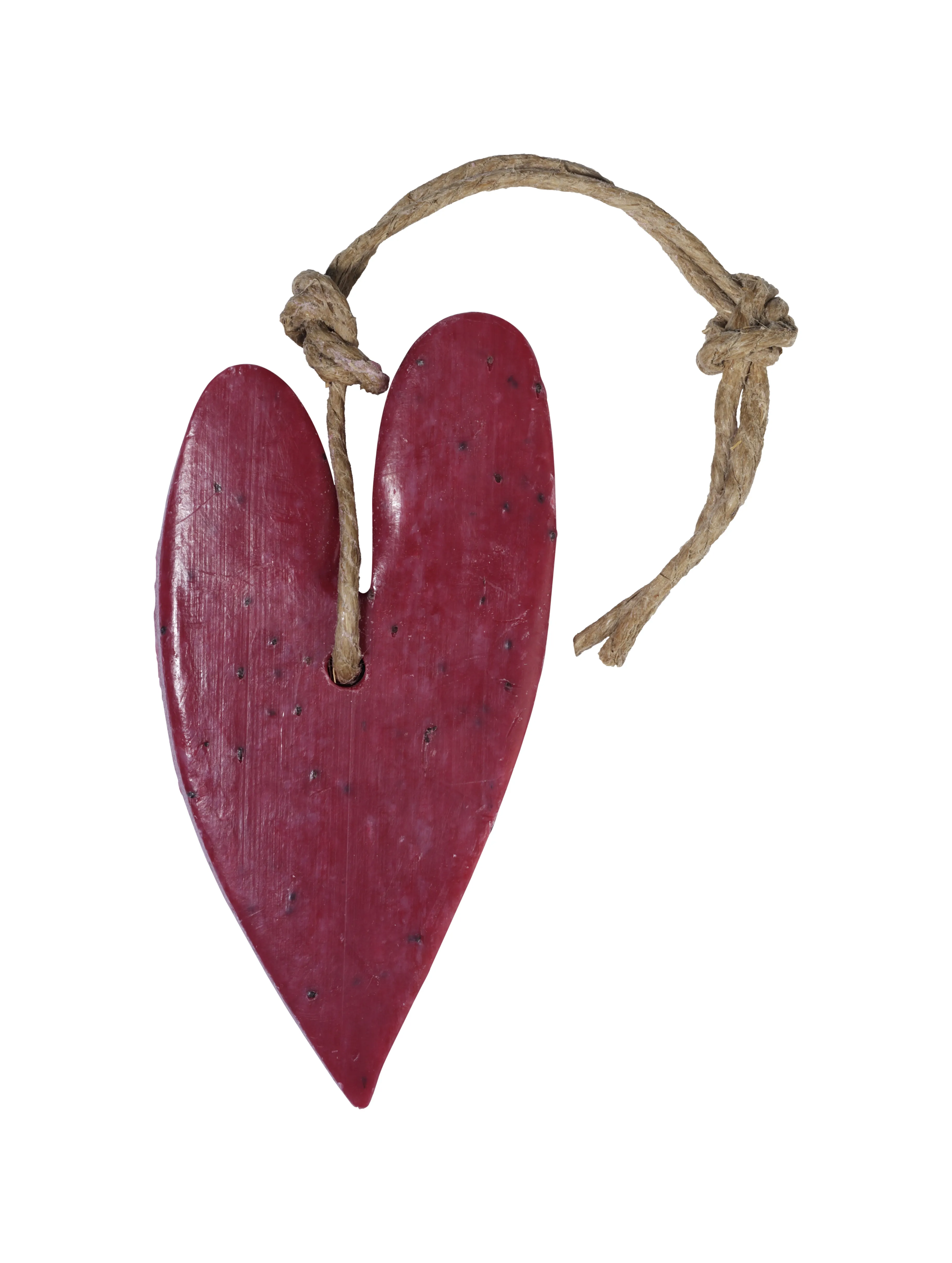 Hart XL kersenrood met cranberrypit parfum vijg 100 gram