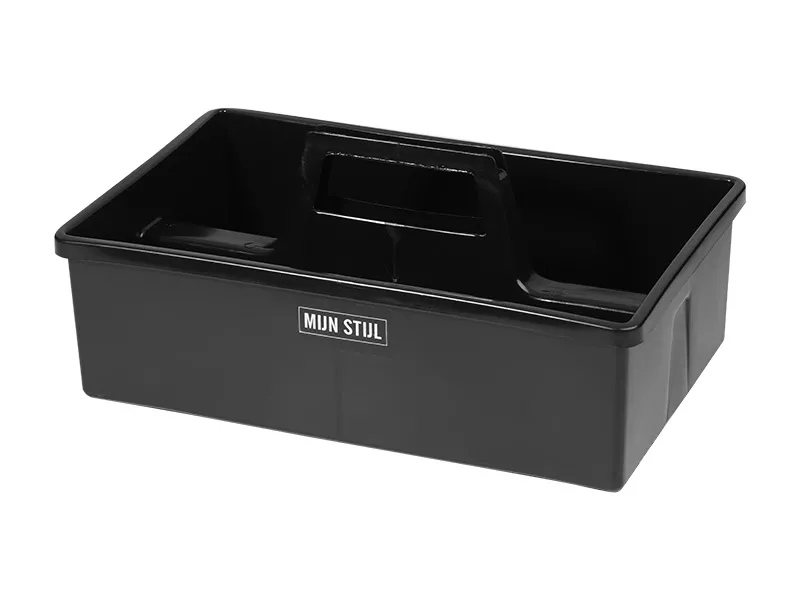 Opbergkistje gerecycled materiaal zwart