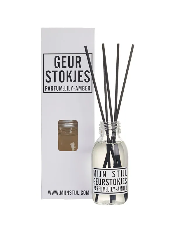 Geurstokjes Parfum  Lily Amber