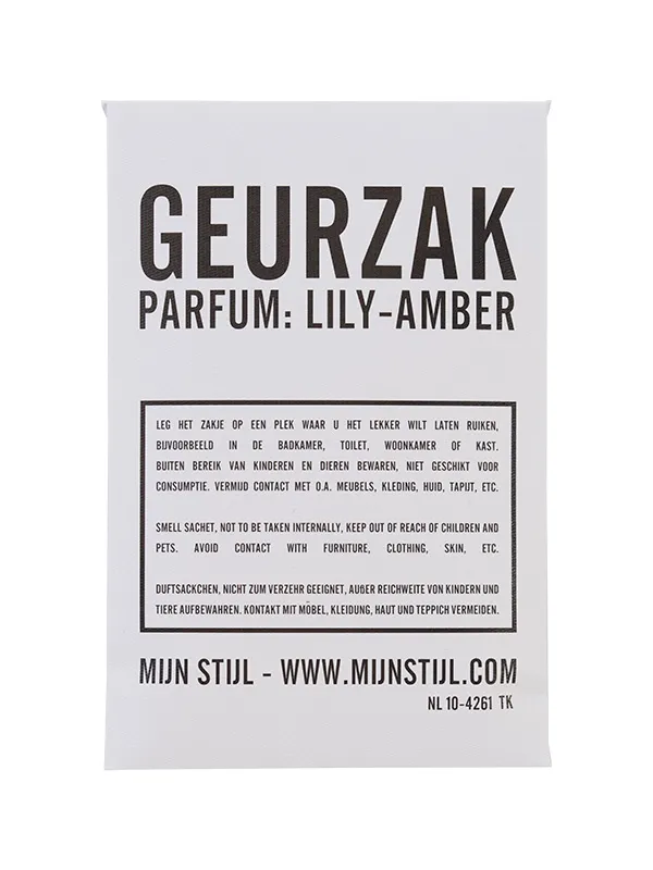 Geurzak parfum Lily Amber
