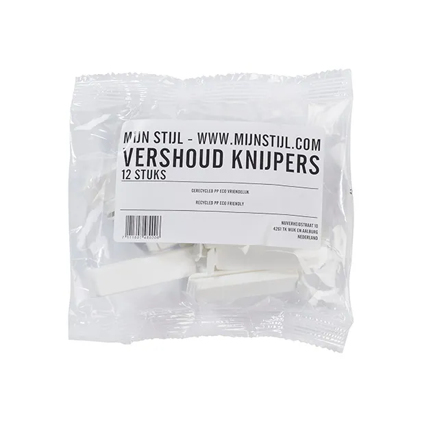 Vershoudknijper pp eco friendly wit zak 12 stuks