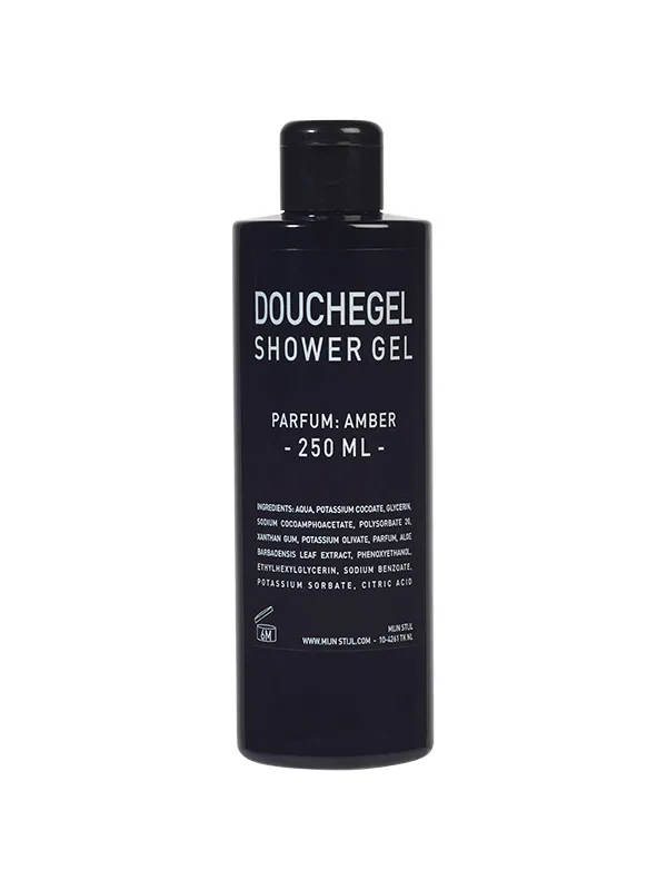 Douchegel parfum Amber kokos- en olijfolie 250 ml