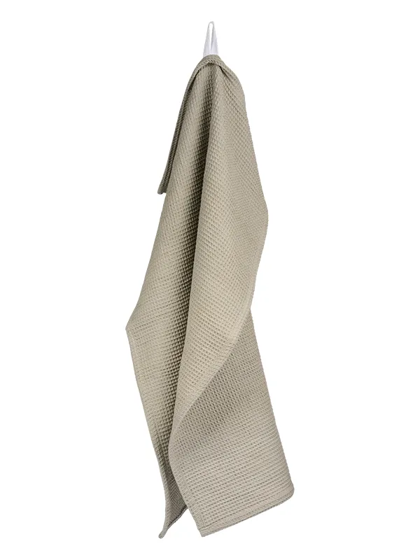 Gastendoek Wafeldoek organic cotton beige-taupe