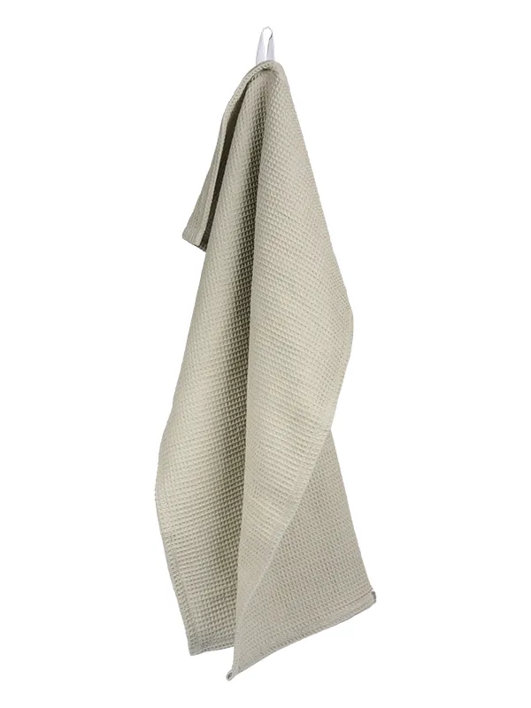 Gastendoek Wafeldoek organic cotton zand
