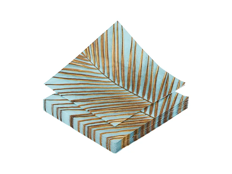 Servet Palm blauw