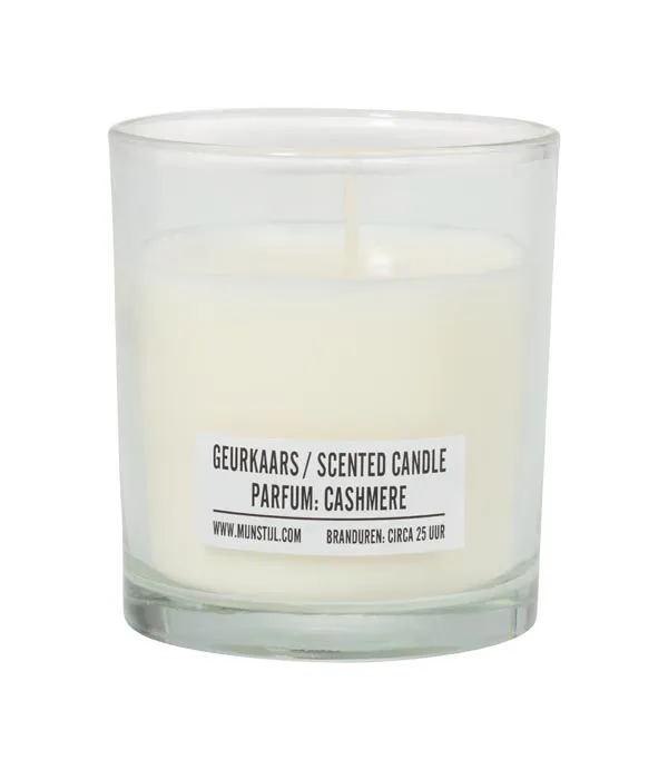 Geurkaars glas parfum Cashmere