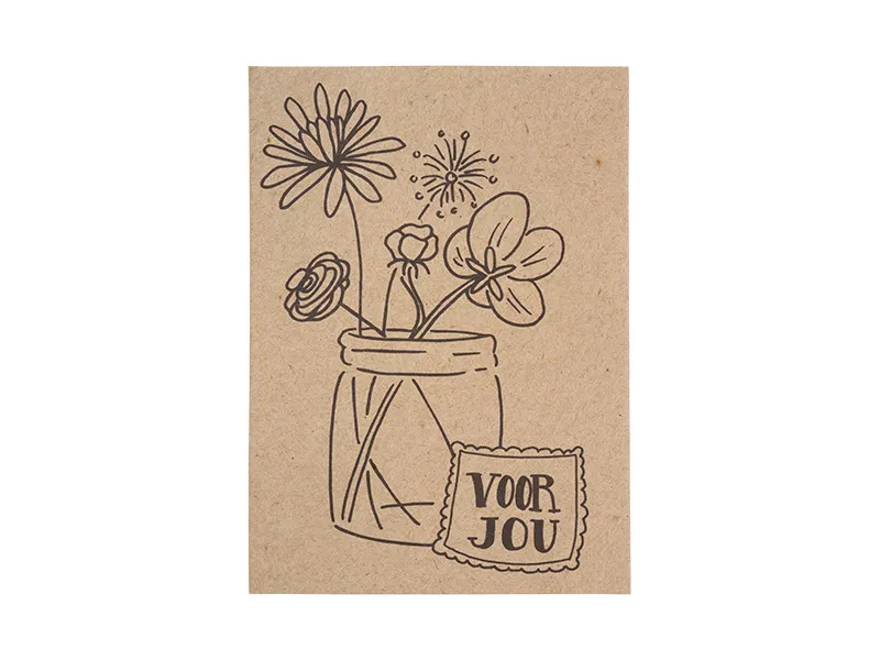 Kaart met wilde bloemenmix voor jou