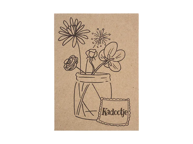 Kaart met wilde bloemenmix kadootje