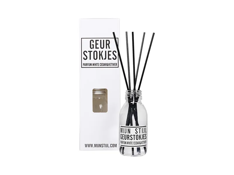 Geurstokjes parfum White Cedar & Vetiver