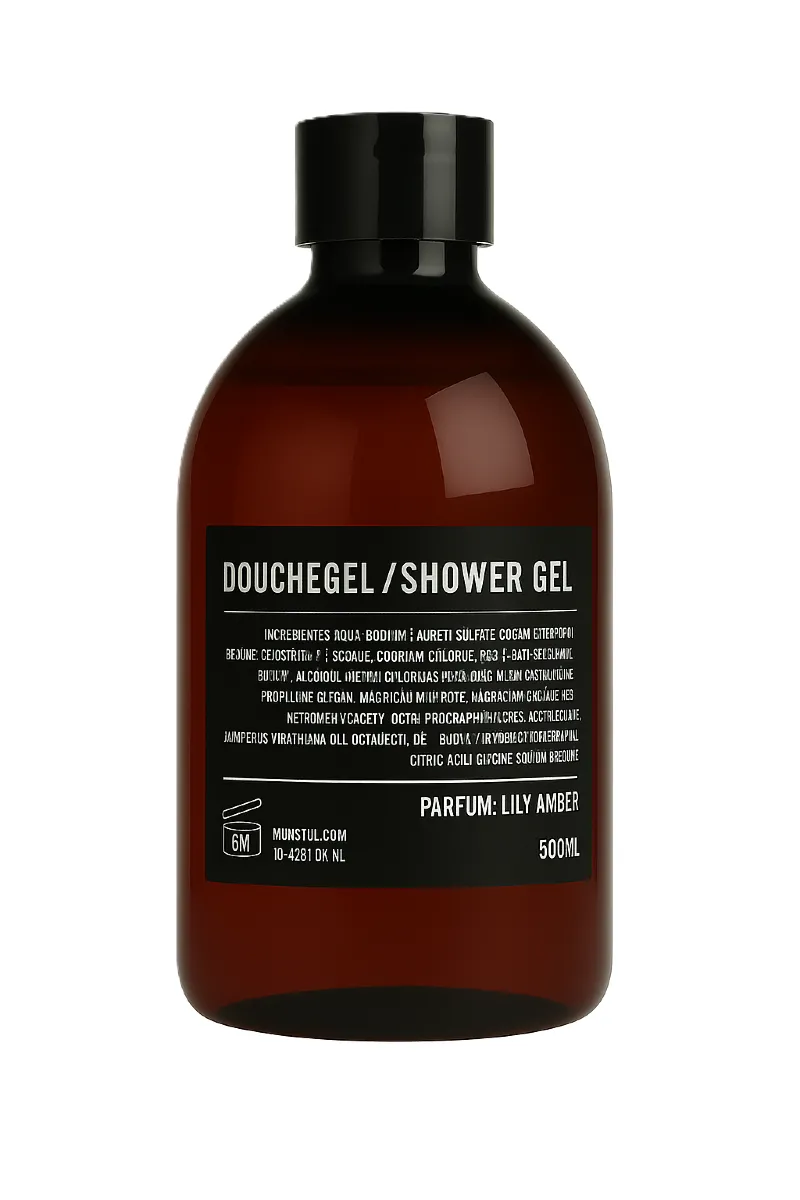 Douchegel Lily Amber bruine fles 500ml