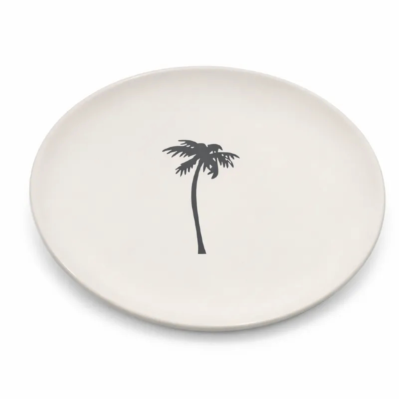 (serveer)bord 20 cm Palmboom, handmade in Italy