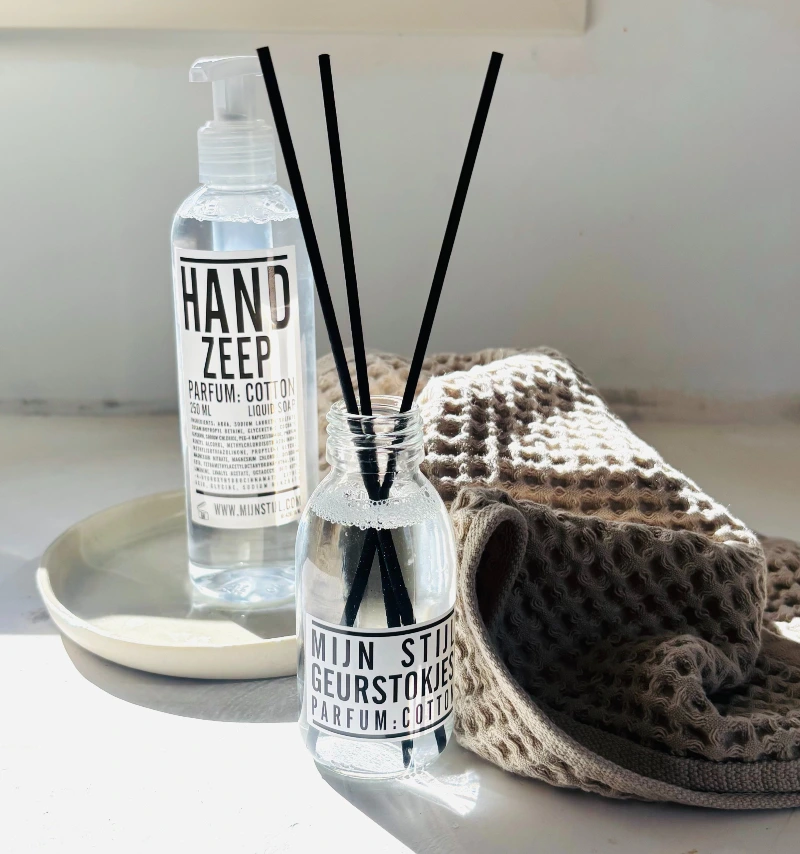 Handzeep transparant parfum Cotton 250 ml (wit etiket)