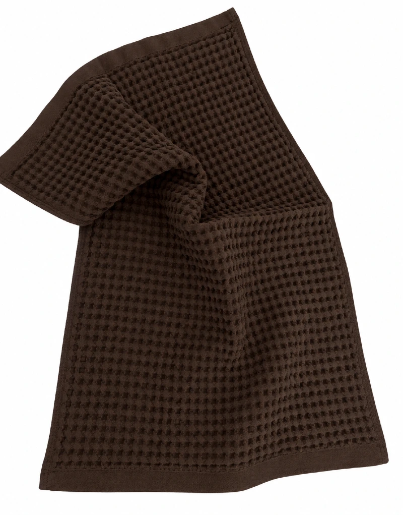 Wafeldoek donker bruin 30x50 cm